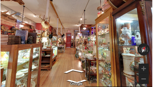 Inside View of Antique Store