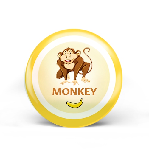 monkey  badge